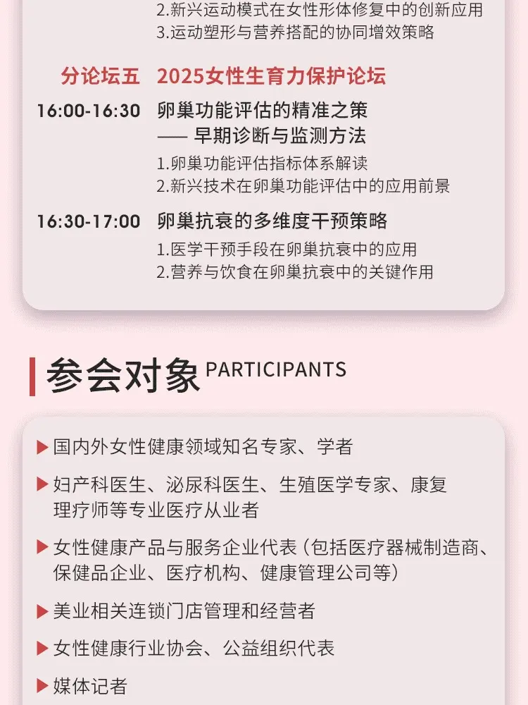 2025女性健康服务管理大会 配图